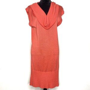 BCBGMaxAzria Medium Sweater Dress Silk Cowl Neck